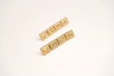 Alphabet V Signature Danglers in CZ | Luxury Drop Earrings