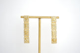 Alphabet V Signature Danglers in CZ | Luxury Drop Earrings