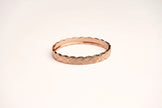 Double C Rose Gold Sleek Bracelet with CZ Stones | Elegant Fashion Jewelry