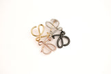 Alphabet LW 4 Tone Plated Brooch | Designer Inspired Fashion Pin