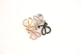 Alphabet LW 4 Tone Plated Brooch | Designer Inspired Fashion Pin
