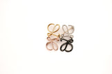 Alphabet LW 4 Tone Plated Brooch | Designer Inspired Fashion Pin