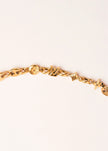 Alphabet L V Matt Gold Sleek Chain with Signature Motifs | Luxury Necklace