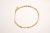 Alphabet L V Matt Gold Sleek Chain with Signature Motifs | Luxury Necklace