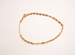 Alphabet L V Matt Gold Sleek Chain with Signature Motifs | Luxury Necklace