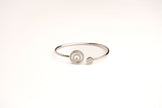 Alphabet CHPRD Platinum Pearl CZ Bracelet | Designer Fashion Bracelet