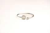 Alphabet CHPRD Platinum Pearl CZ Bracelet | Designer Fashion Bracelet