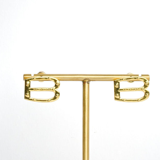 Alphabet BLCG Studs in Gold | Minimalist Designer Earrings