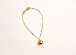 Alphabet L V Round Ball CZ Charm Bracelet | Designer Inspired Fashion Jewelry