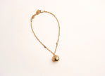Alphabet L V Round Ball CZ Charm Bracelet | Designer Inspired Fashion Jewelry