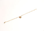 Alphabet L V Round Ball CZ Charm Bracelet | Designer Inspired Fashion Jewelry