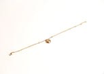 Alphabet L V Round Ball CZ Charm Bracelet | Designer Inspired Fashion Jewelry