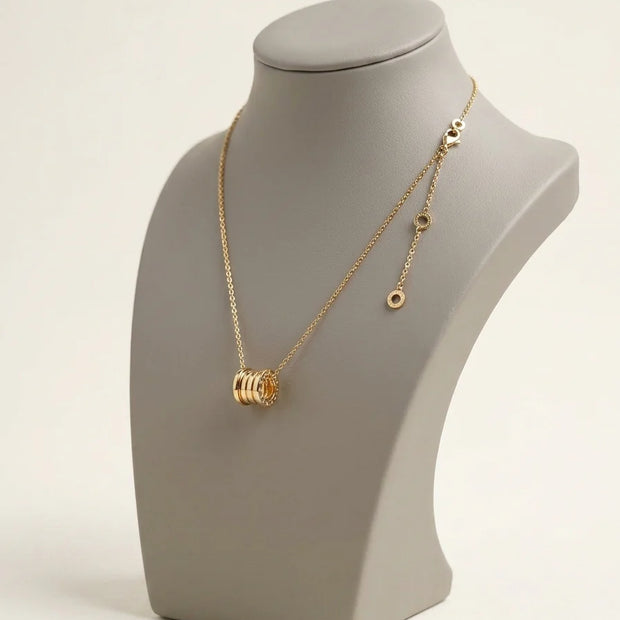Gold Plated BVL Pendant Chain Necklace