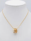 Alphabet BVL Gold Plated CZ Serpent Necklace