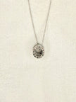 Platinum Plated BVL Pendant Chain Necklace