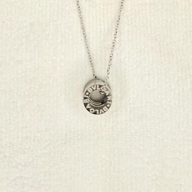 Platinum Plated BVL Pendant Chain Necklace