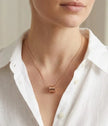 Rose gold Plated BVL Pendant Chain Necklace