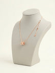 Rose gold Plated BVL Pendant Chain Necklace
