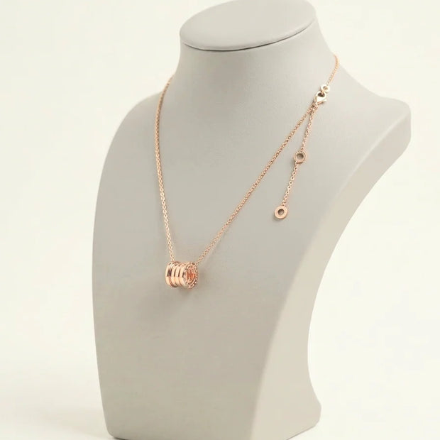 Rose gold Plated BVL Pendant Chain Necklace