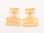 Gold Double C hanging bag Earrings