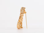Gold Double C chain brooch
