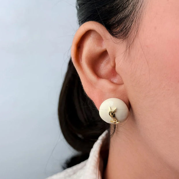 Alphabet Y&S&L White Studs