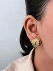 Alphabet Y S & L Gold cz Studs