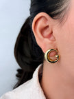 Double G arc Stud Gold earrings
