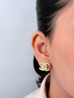 twin C Dazzle earrings Gold