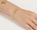 Open V sleek chain bracelet
