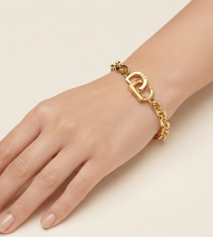 Alphabet CD lock bracelet