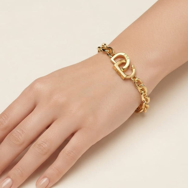 Alphabet CD lock bracelet