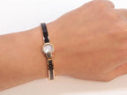 Half textured gold & black band