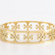Gold plated designer cutwork bracelet