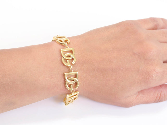 D and G Alphabet Motif Bracelet