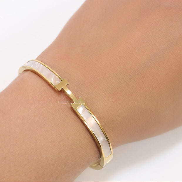 Gold plated MOP bracelet