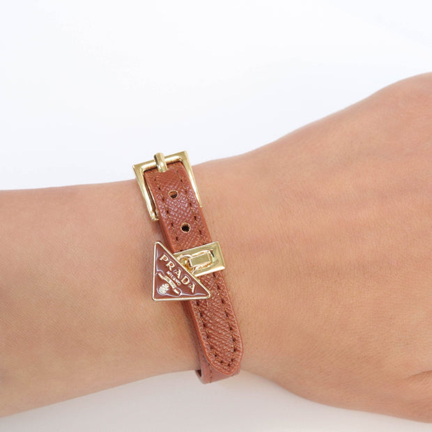 Brown belted bracelet