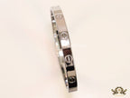 Men's platinum all screws oval shaped openable bracelets