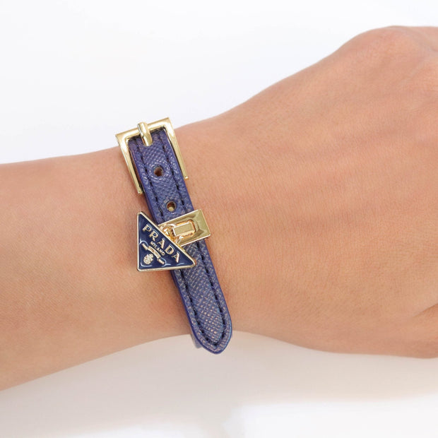 Blue belted bracelet