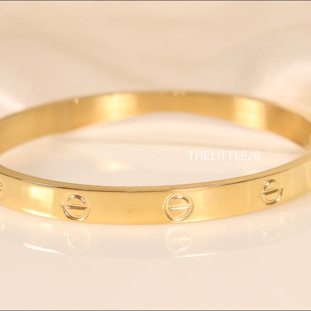 Women's Gold Plated love bracelet with screws