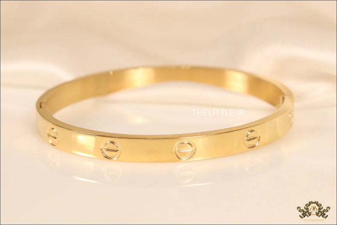 Women's Gold Plated love bracelet with screws