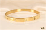 Women's Gold Plated love bracelet with screws