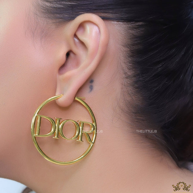 Large golden alphabet  hoops