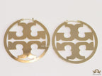 Designer gold plated hoop earrings