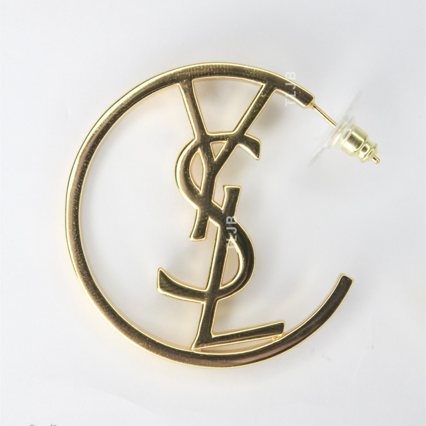 Alphabet Y&S&L Gold Hoops 40 mm