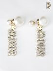 Alphabet D Pearl Bomber with cz antique motif