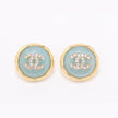Double C Gold and blue halo studs