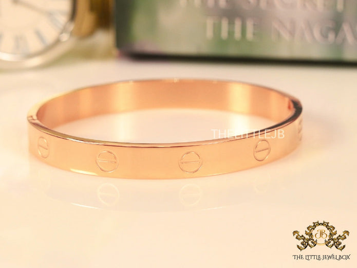 Rose Gold plated bracelet for men’s with screws