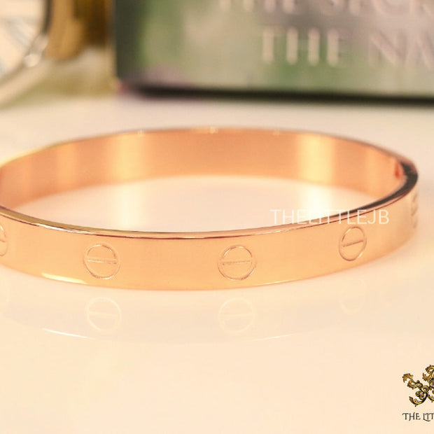 Rose Gold plated bracelet for men’s with screws