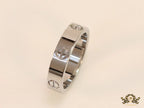 4.5mm Silver plated band with screws